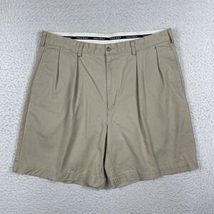 Polo Golf Shorts Mens 38 Beige Pleated Travel Golf‎ Vacation Casual Vintage
